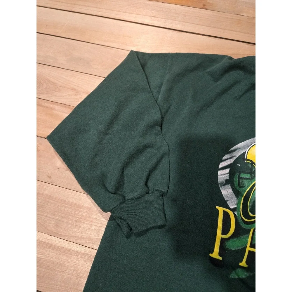 VTG 90s GREEN BAY PACKERS CLIFF ENGLE 1996 SPELL OUT SWEATSHIRT CREWNECK SIZE XL